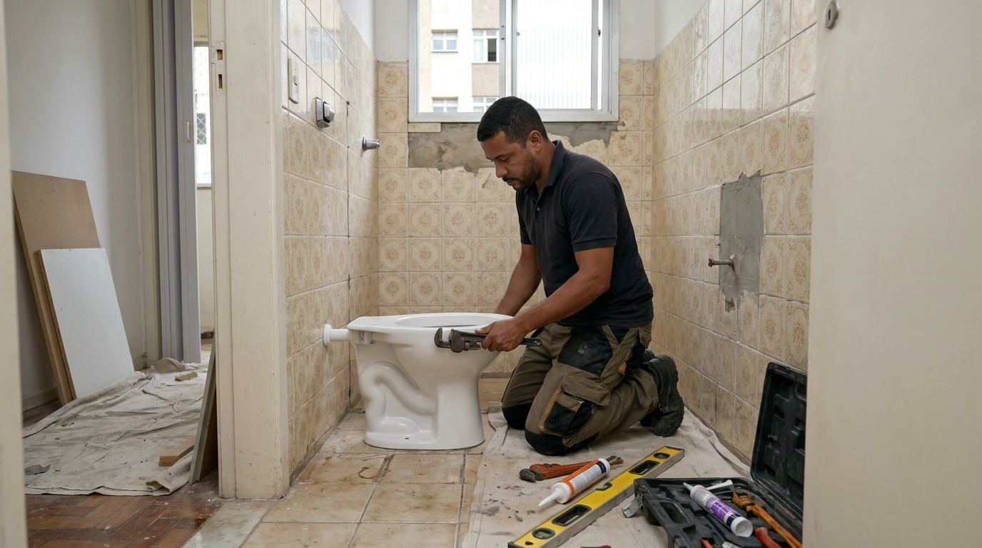 Reforço de vedação sanitária em Maringá-PR